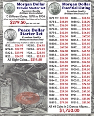 Silver Dollars: Morgan & Peace