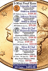 San Francisco Mint Proof Runs