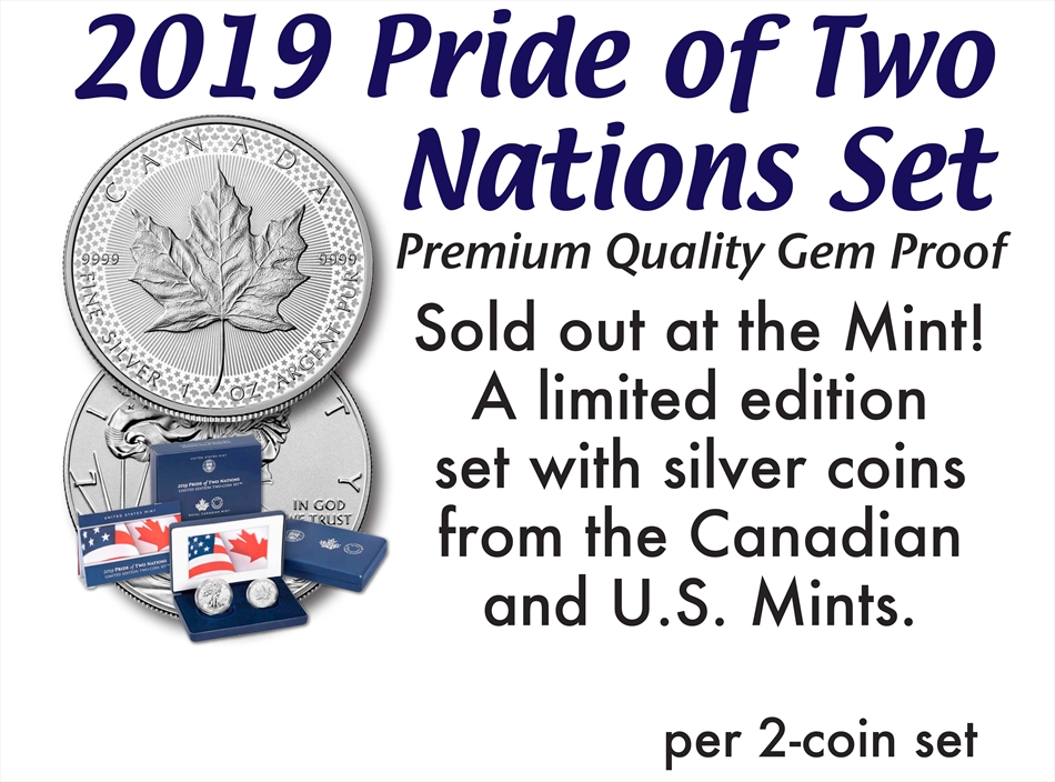 国内発送】 金貨 #4419 S Two-Coin Nations Two of Pride 2019 