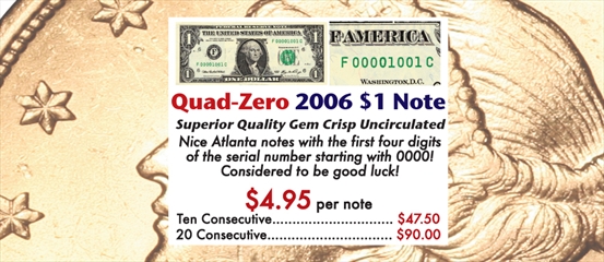 2006 Quad Zero $1 Note