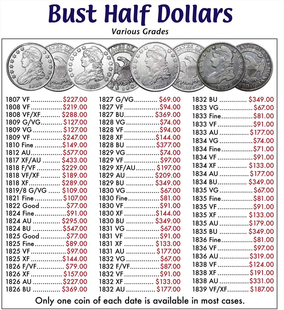 HALF DOLLAR Bust Half Dollars Buy Collectible Coins Online Rare US half-dollar-bust-half-dollars-buy-collectible-coins-online-rare-us