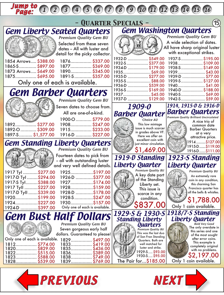 Page 15 Buy Collectible Coins Online, Rare US Coins SKYLINE