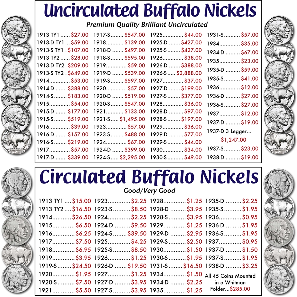 Buffalo nickels buy collectible coins online rare us coins skyline